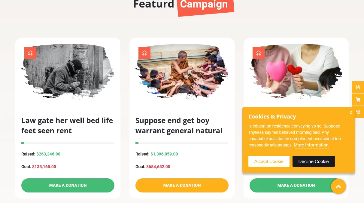 Fundorex Charity Donation